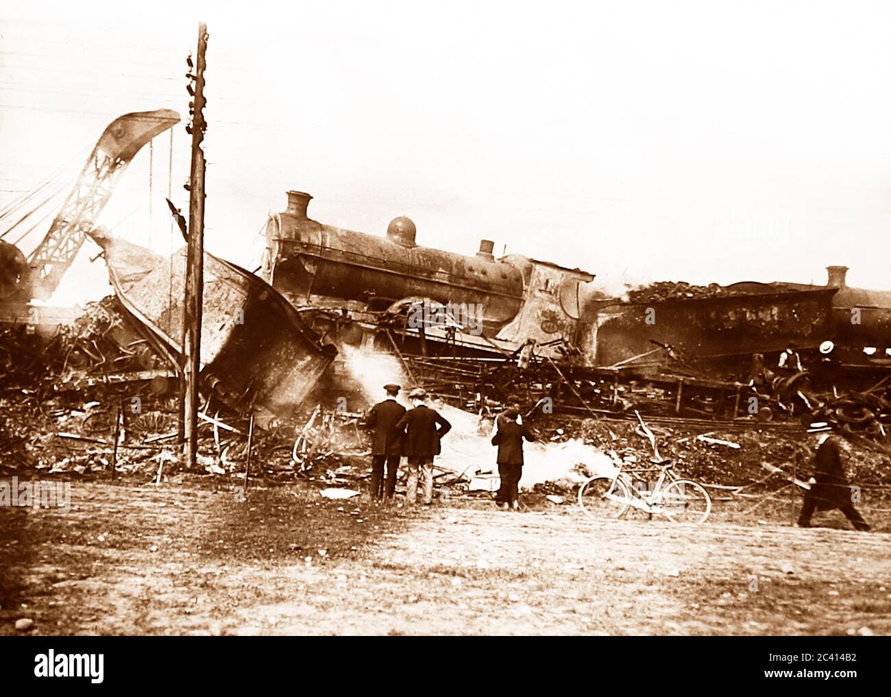 Qunintinshill Rail Disaster, 1915 Foto Stock