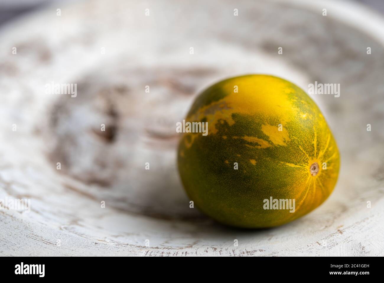 Cetriolo crudo Dosakai o Cucumis sativus, famiglia Cucurbitaceae melone. Foto Stock