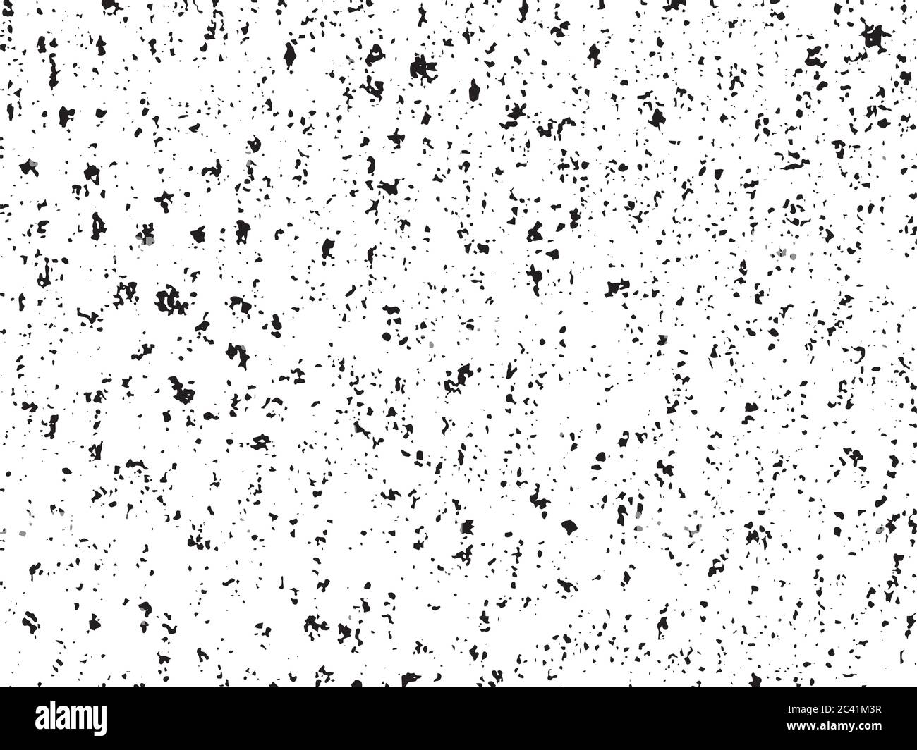 Modello di grana per vettoriali urbani in bianco e nero. Sfondo di distress overlay polvere scuro Messy. Facile da creare astratto punteggiato, graffiato, vintage Illustrazione Vettoriale