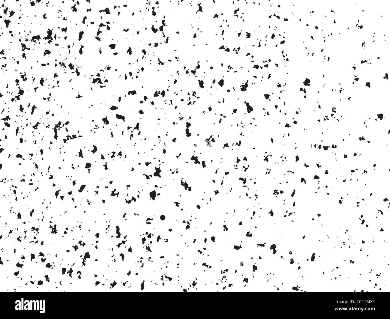 Modello di grana per vettoriali urbani in bianco e nero. Sfondo di distress overlay polvere scuro Messy. Facile da creare astratto punteggiato, graffiato, vintage Illustrazione Vettoriale