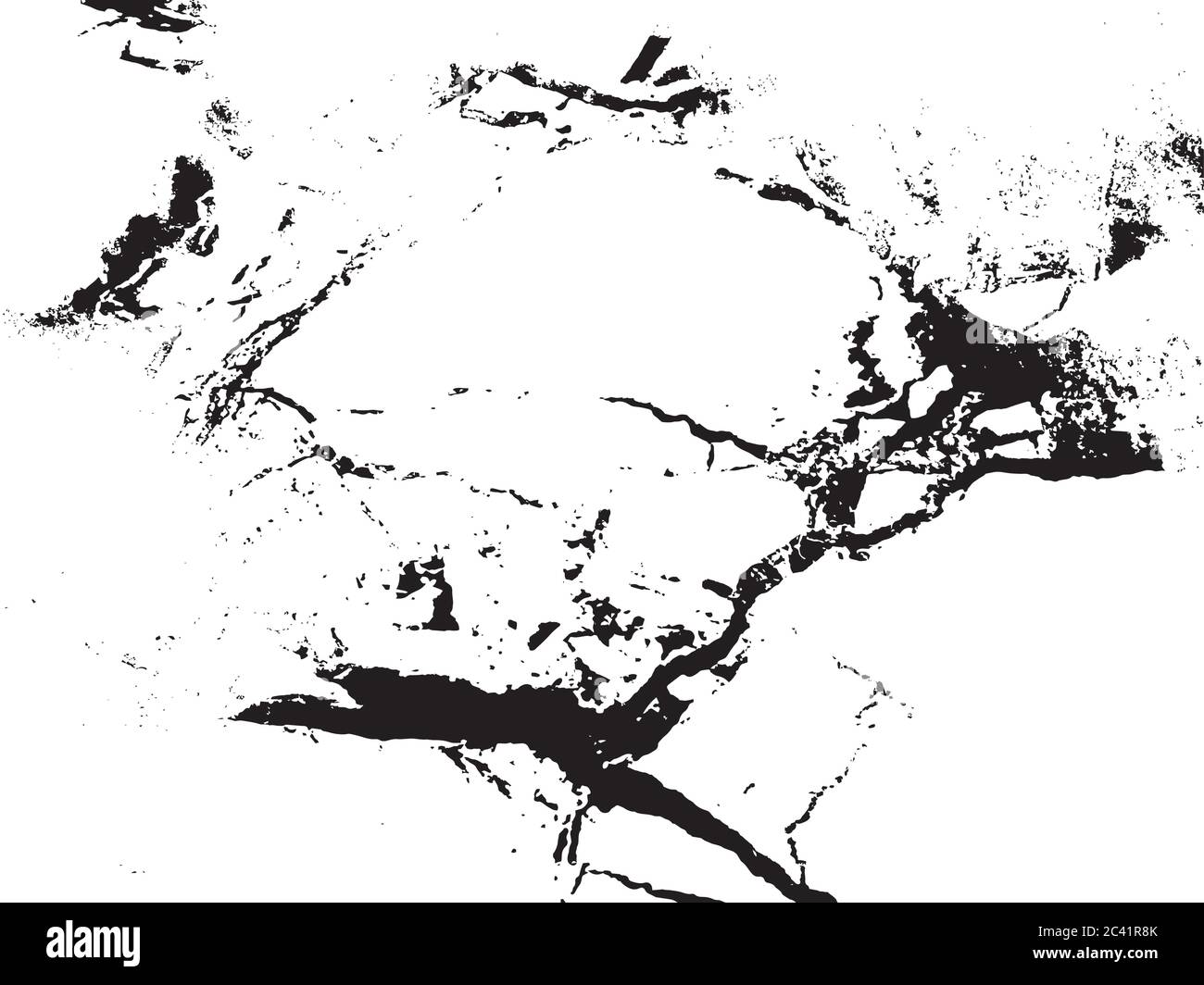 Modello di grana per vettoriali urbani in bianco e nero. Sfondo di distress overlay polvere scuro Messy. Facile da creare astratto punteggiato, graffiato, vintage Illustrazione Vettoriale