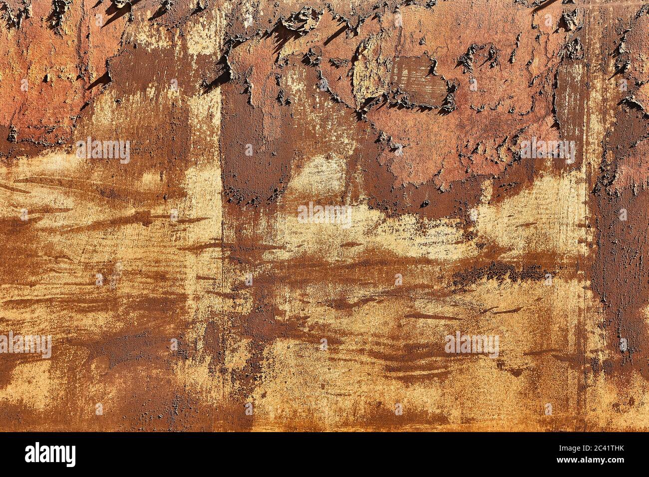 Rusty texture graffiante Foto Stock