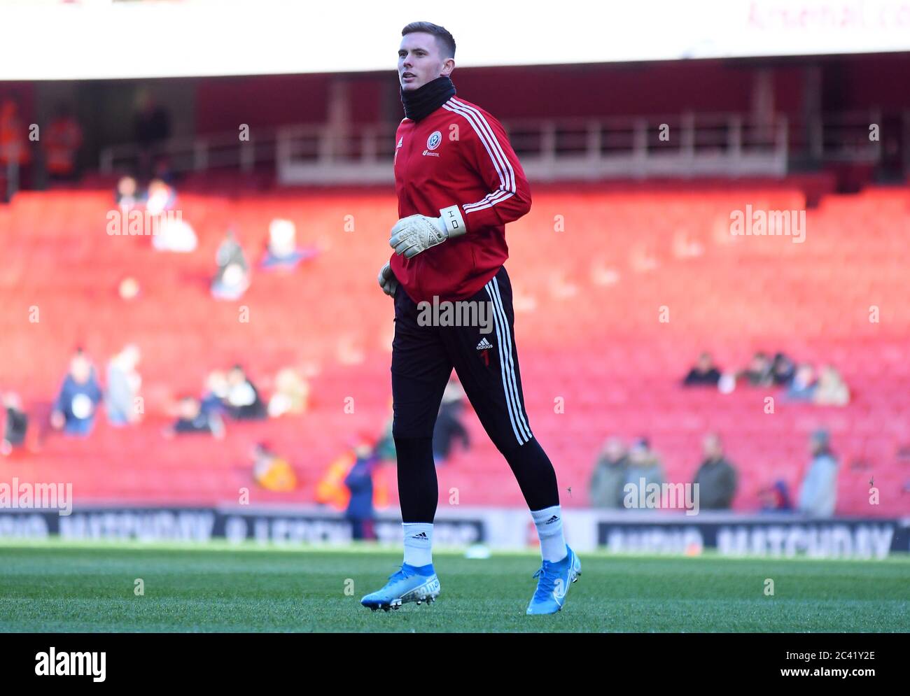 LONDRA, INGHILTERRA - 18 GENNAIO 2020: Dean Henderson di Sheffield ha ritratto prima della partita della Premier League del 2019/20 tra l'Arsenal FC e lo Sheffield United FC all'Emirates Stadium. Foto Stock