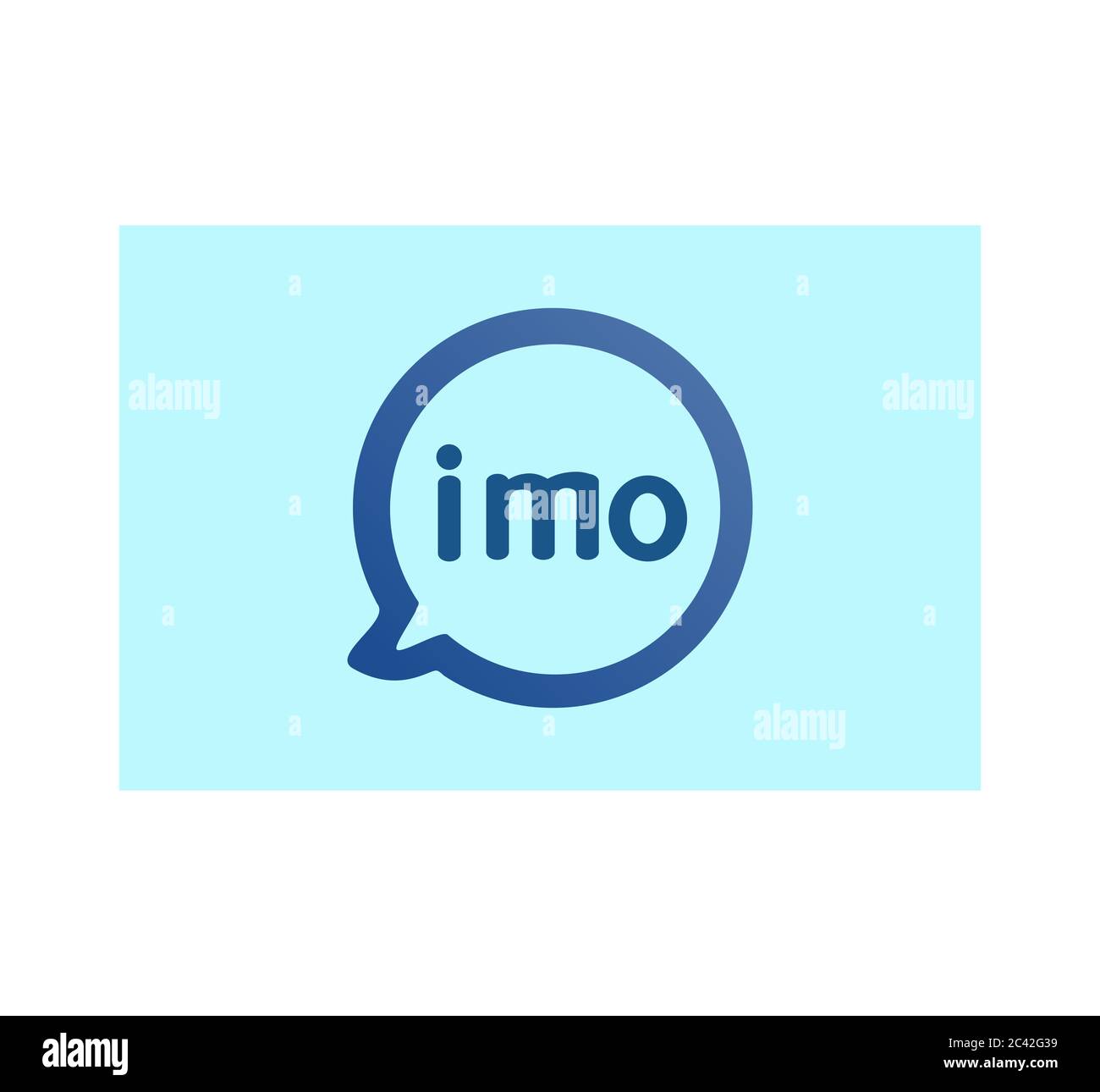 Logo IMO. Videochiama gratis IMO e logo dell'app di chat. Videochiama IMO e app di chat . Kharkiv, Ucraina - 15 giugno 2020 Foto Stock