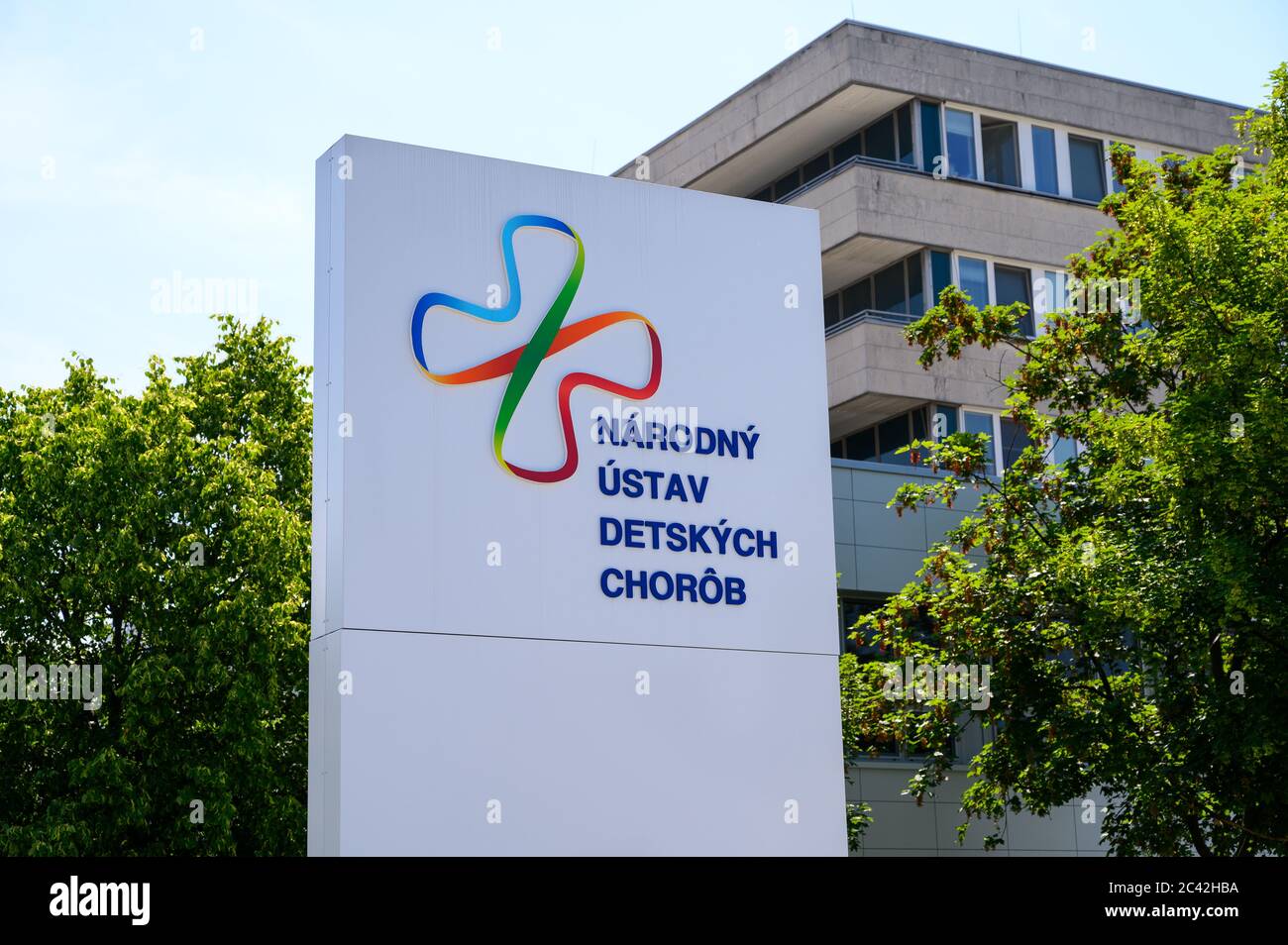 Národný ústav detských chorôb (NÚDCH) – Centro nazionale per le malattie infantili (l'ospedale pediatrico nazionale) a Bratislava, Slovacchia. Foto Stock