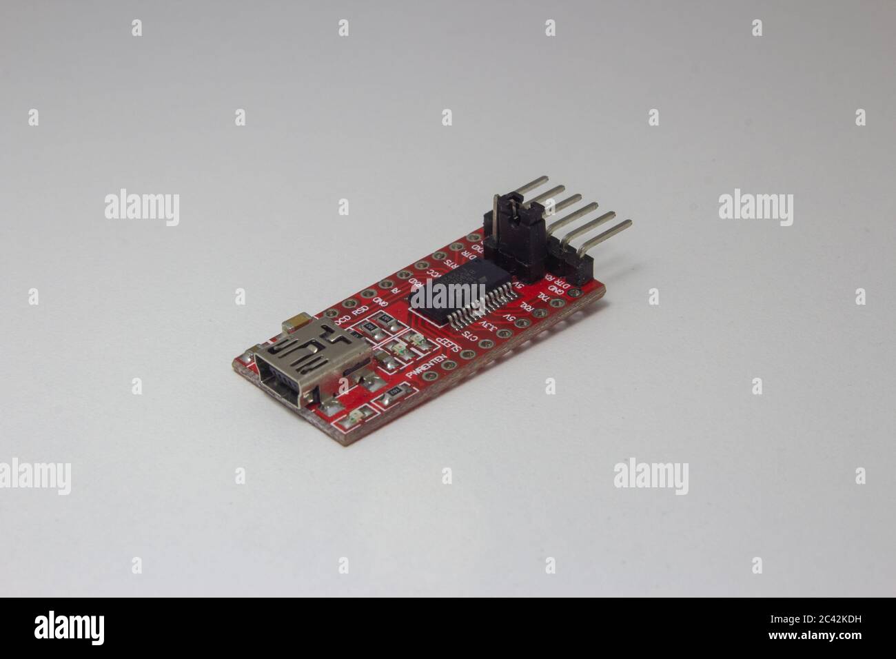 Programmatore FTDI utilizzato per inviare codice ad arduinos come nano o mini Foto Stock