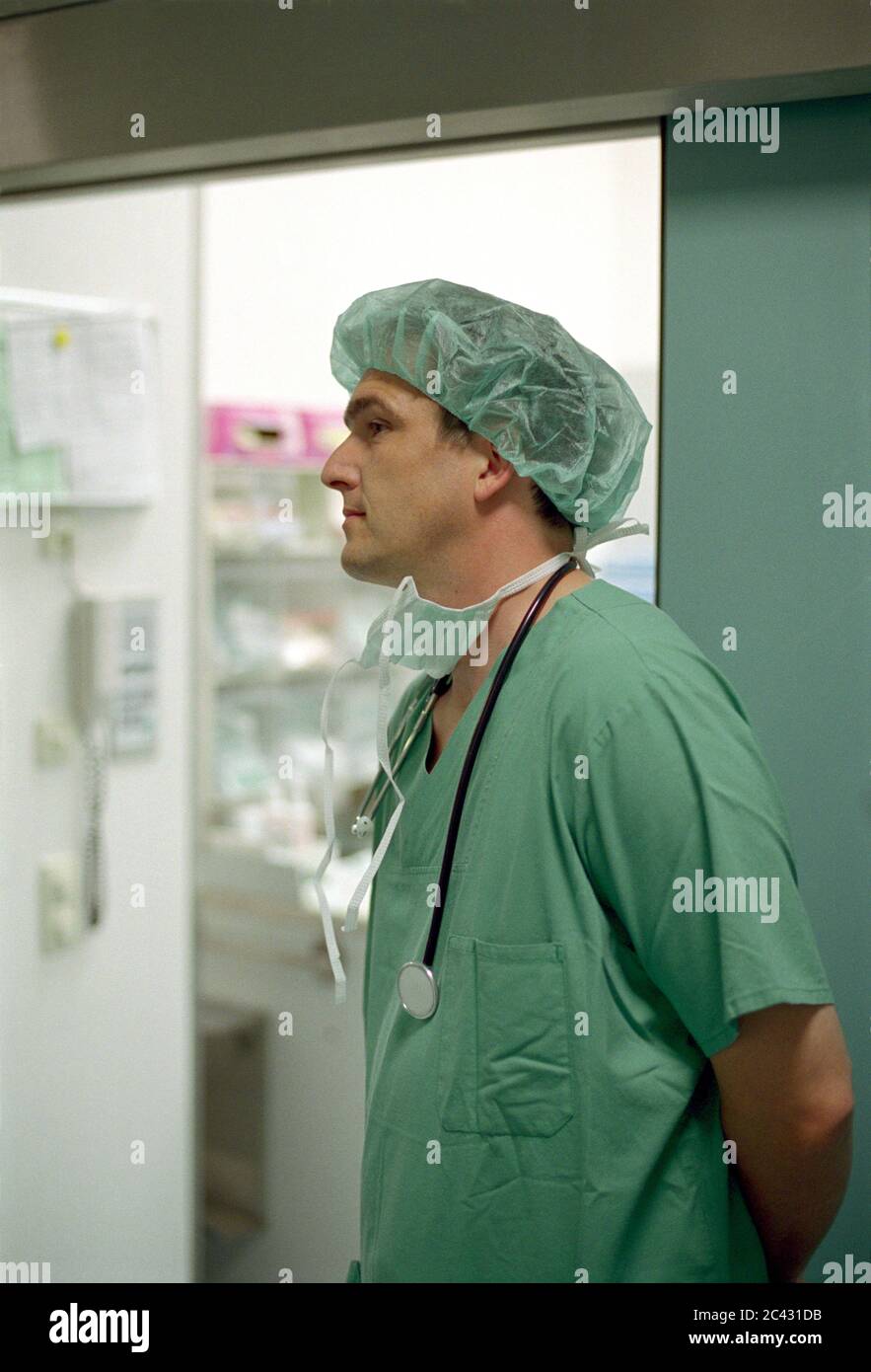 Medico - sala operatoria - ospedale Foto Stock