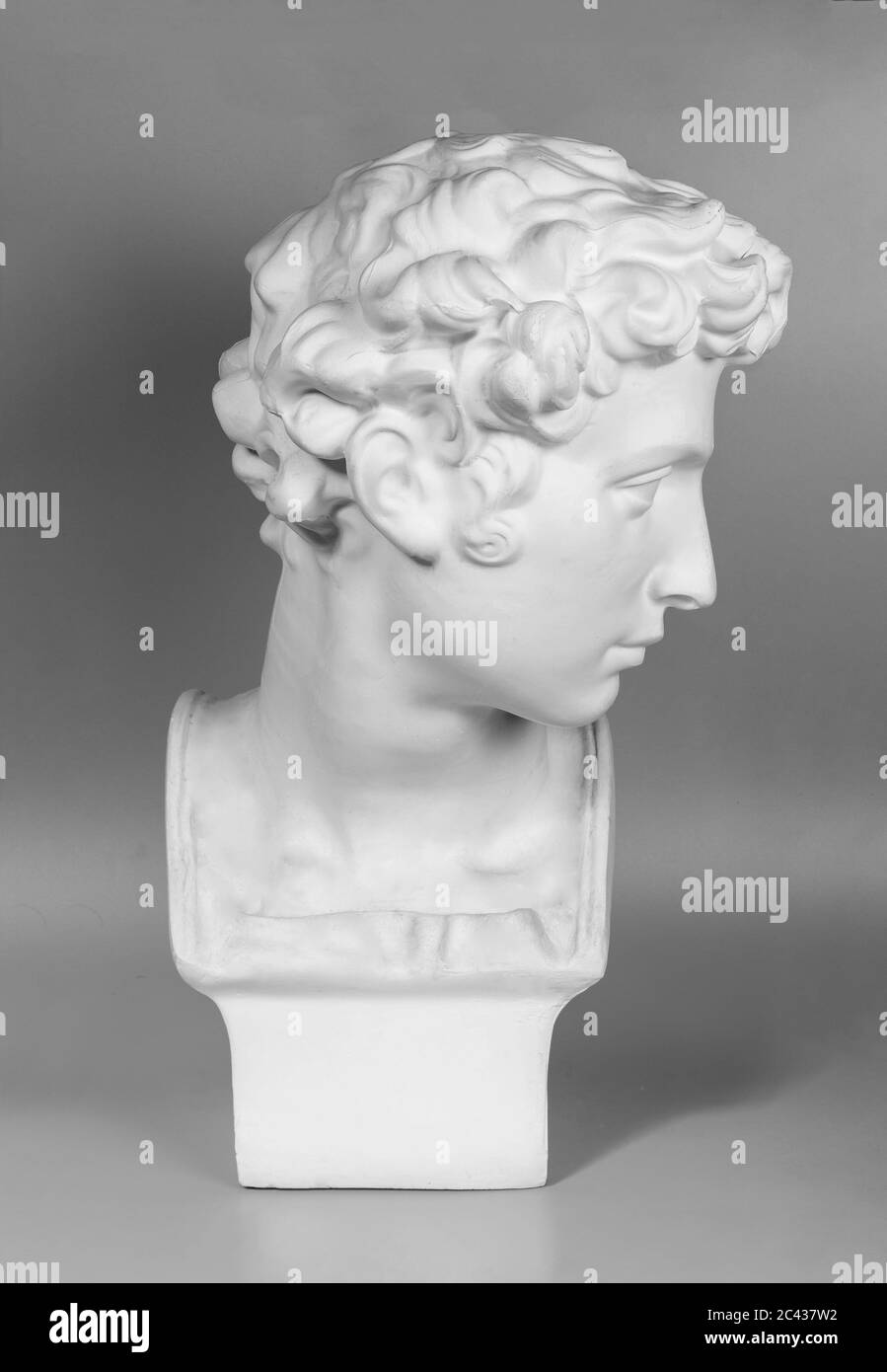 Sfondo nero della scultura di David Foto Stock