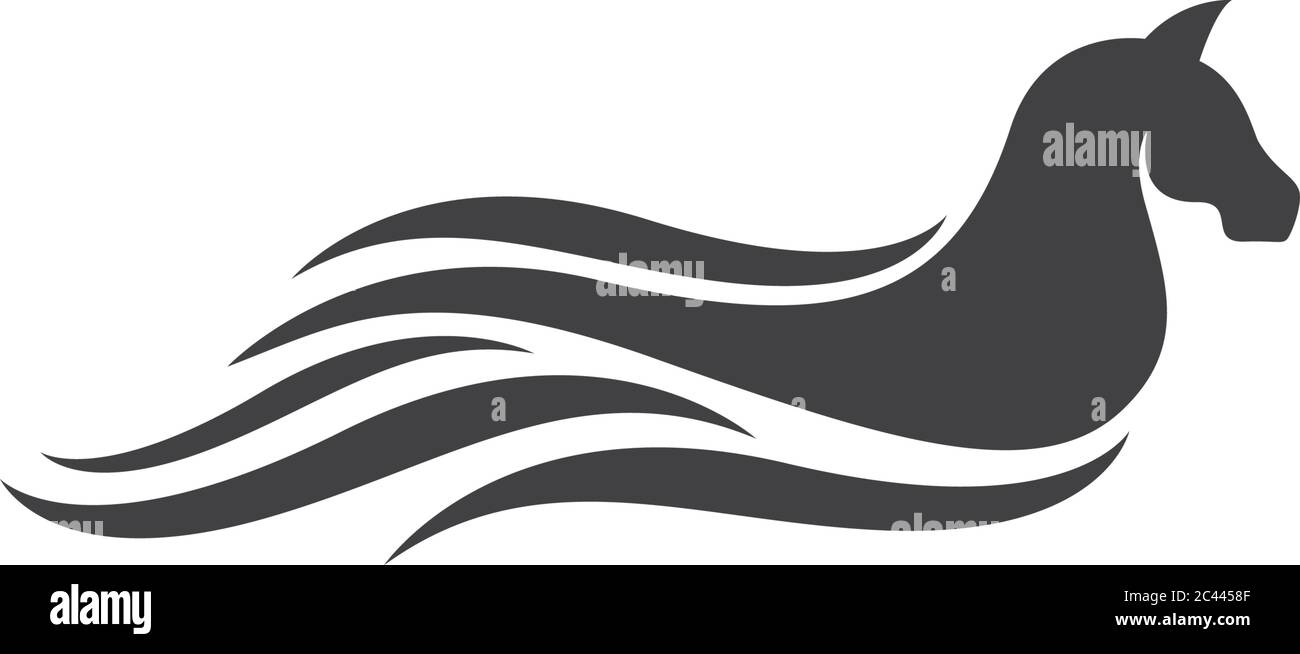 Icona vettore modello logo Pegasus Illustrazione Vettoriale