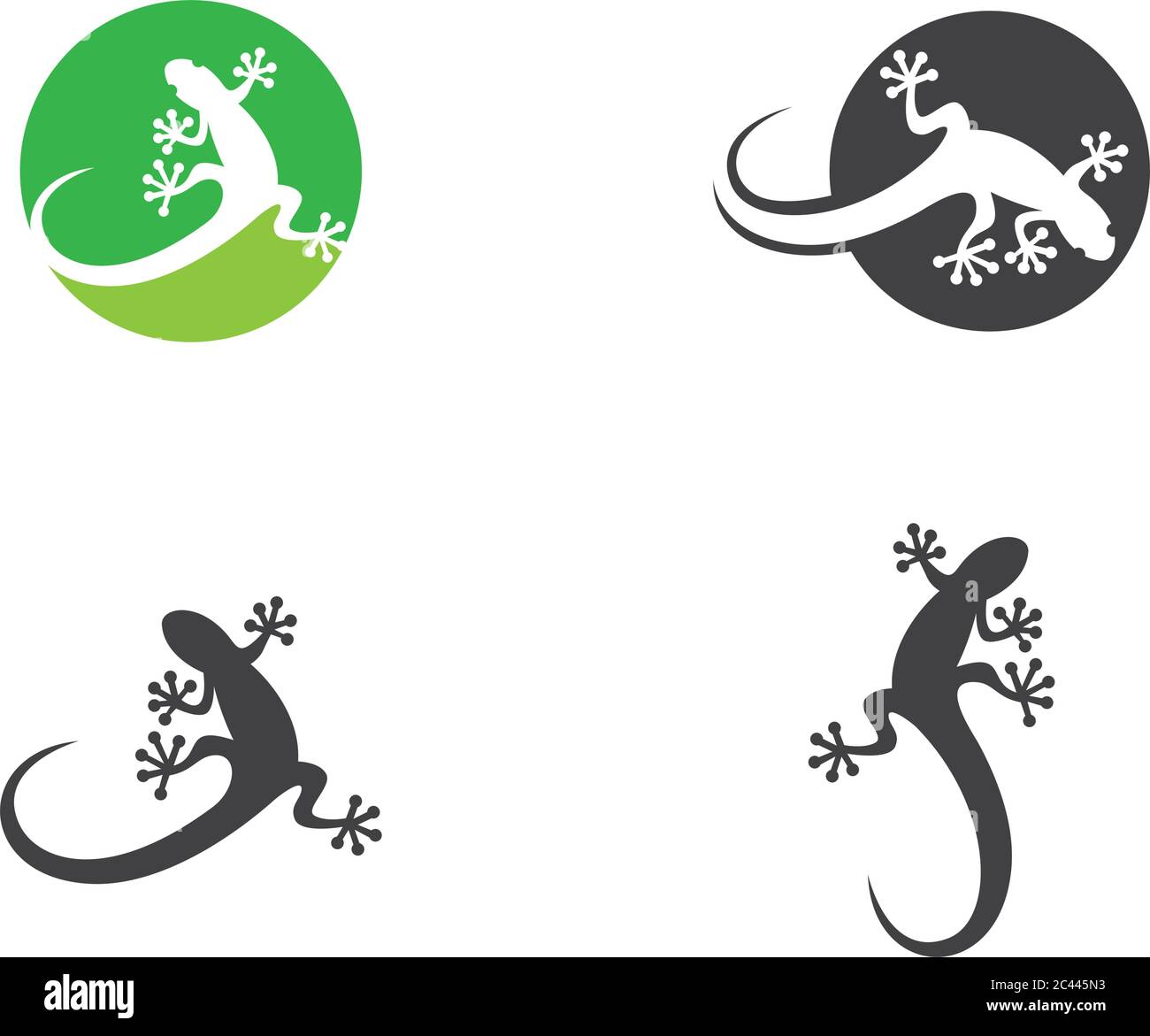 Modello di logo Lizard grafico di icone vettoriali Illustrazione Vettoriale