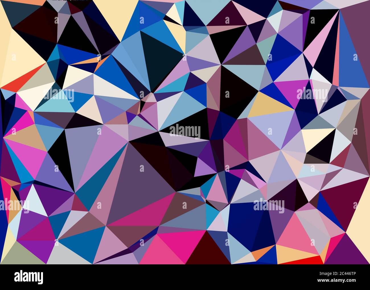 Astratto colorato geometrico opere d'arte, astratto grafico Arte di fondo texture, moderna Conceptual Art, Synthwave estetica Poster Stampa, 3D rendering Foto Stock