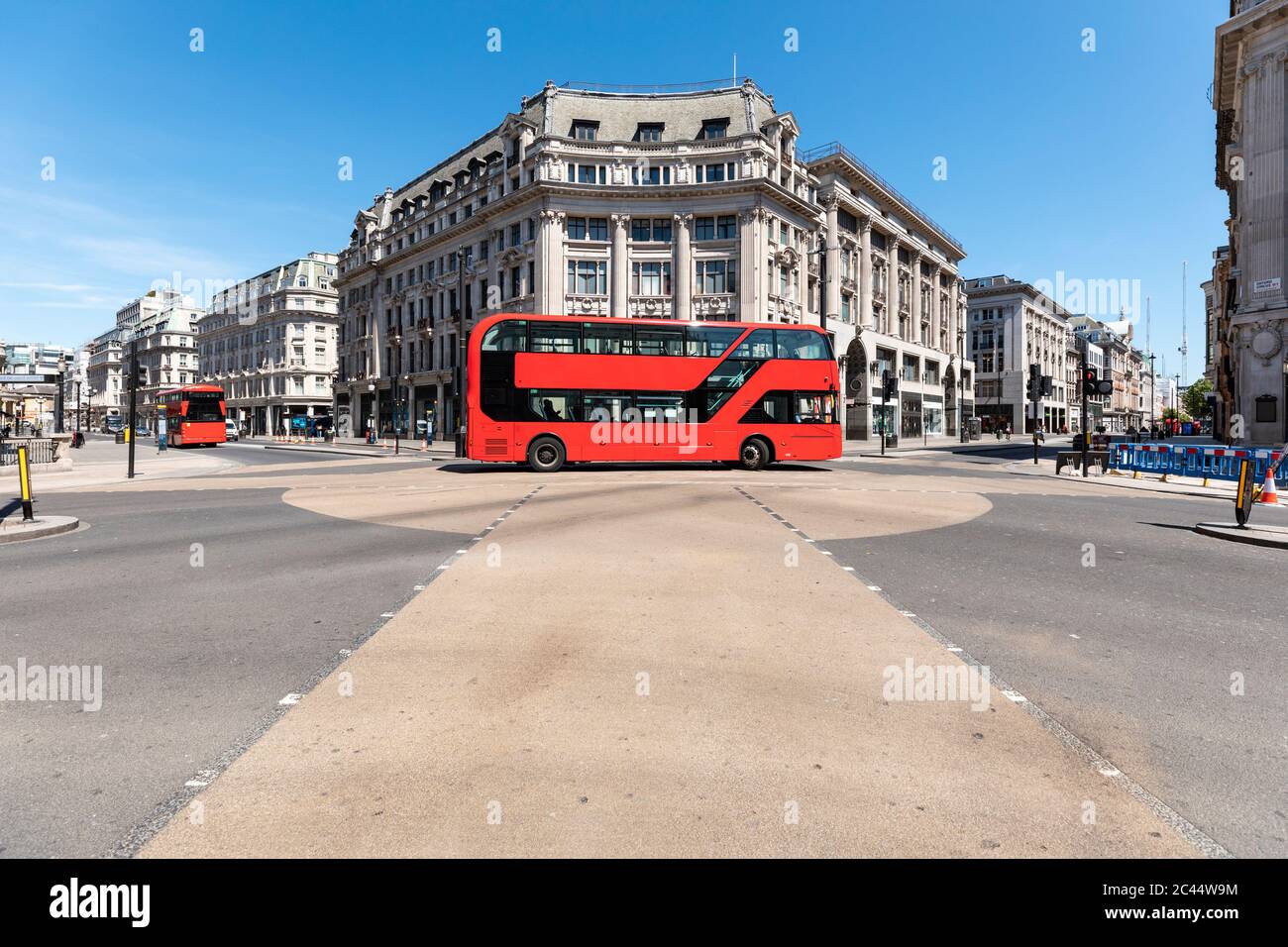 Regno Unito, Londra, Red a due piani su Oxford Circus Foto Stock