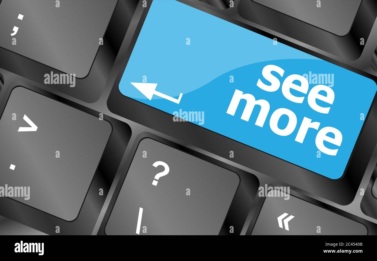 Tastiera per computer con vedere più tastierino, concetto di ricerca Foto Stock
