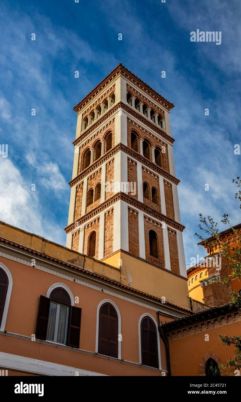 La Parrocchiale del Sacro cuore di Gesù, Sacro cuore di Gesù, a Grottaferrata, in provincia di Roma, vicino a Frascati. Foto Stock