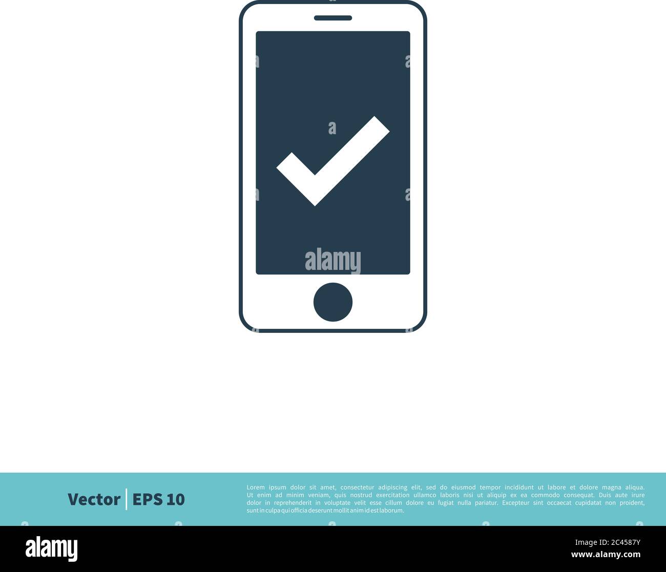 Disegno dell'illustrazione del modello del logo vettoriale dell'icona fissa dello smartphone. EPS vettoriale 10. Illustrazione Vettoriale