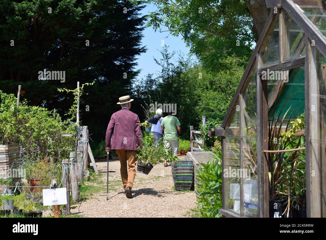 Il vivaio a Great Dixter Gardens, Northiam, East Sussex, UK Foto Stock