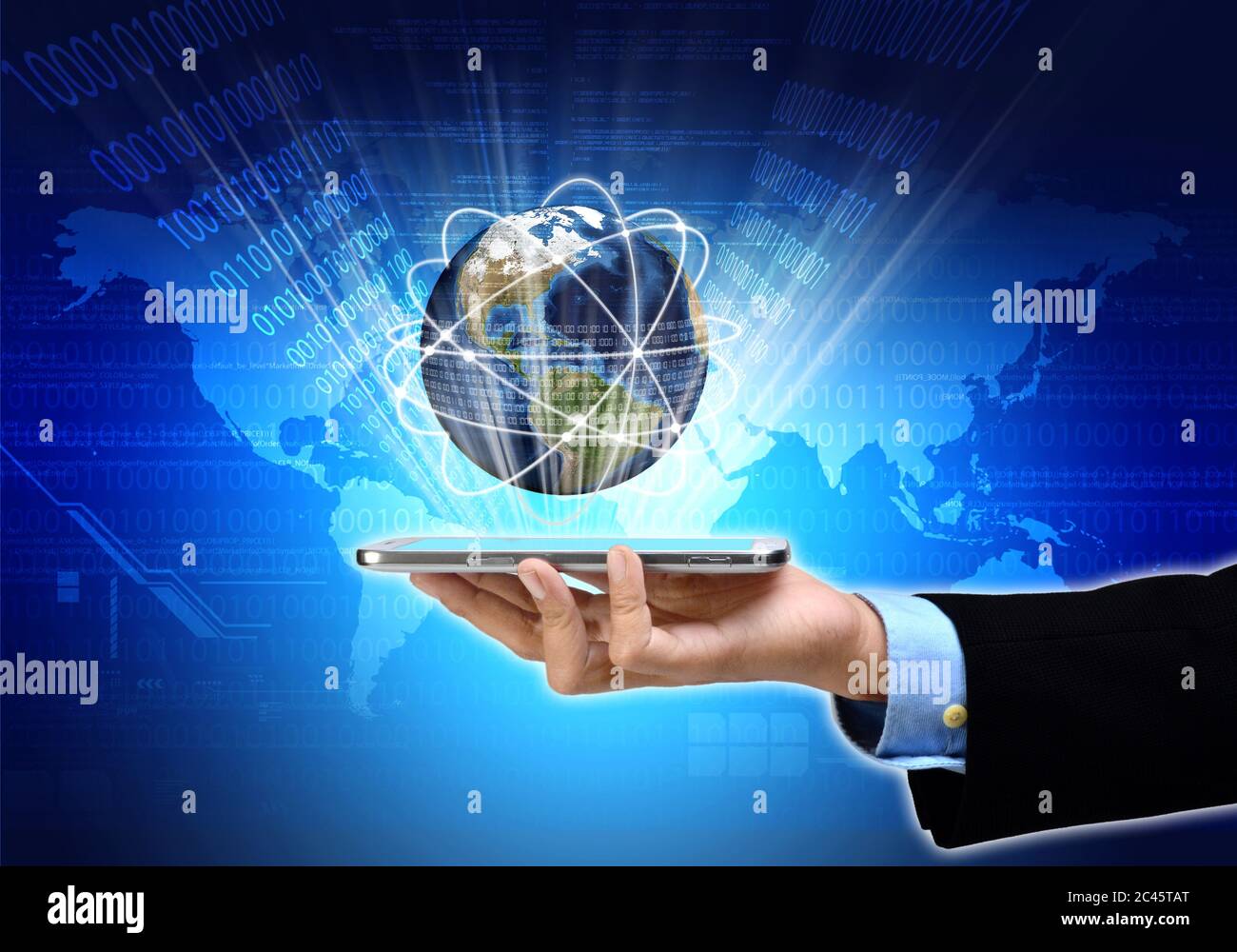 Internet Information Technology Foto Stock