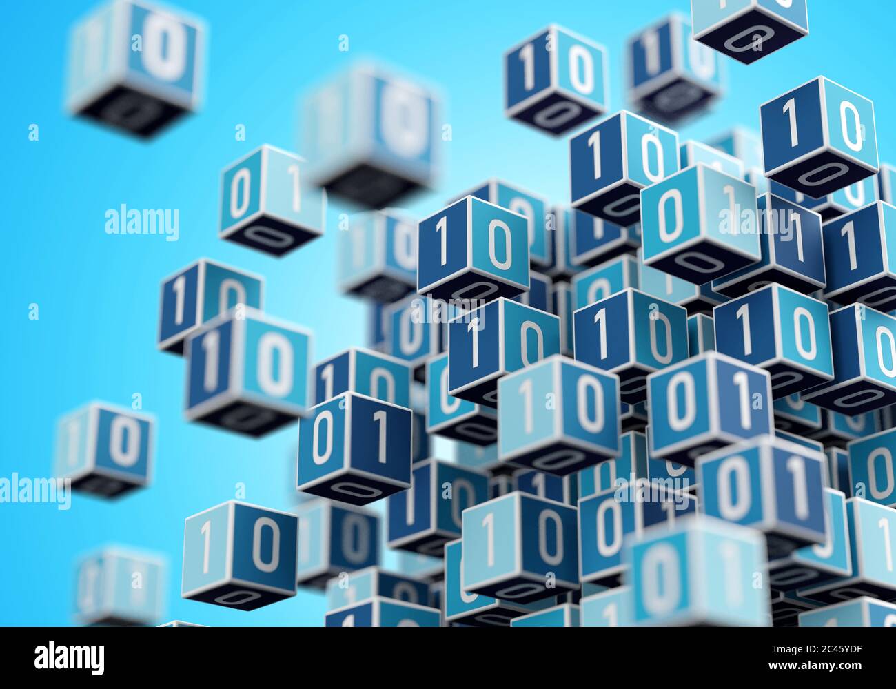 Concetto di gestione dei big data su Internet Foto Stock