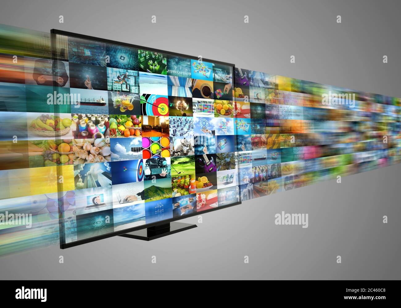 Internet a banda larga e intrattenimento multimediale in streaming Foto Stock