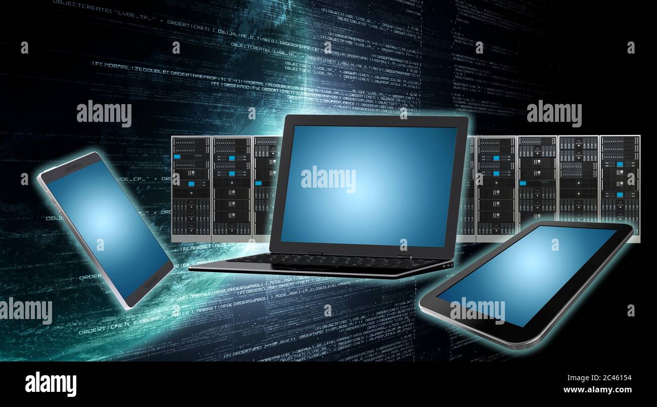 Apparecchiature per la connessione a Internet Foto Stock