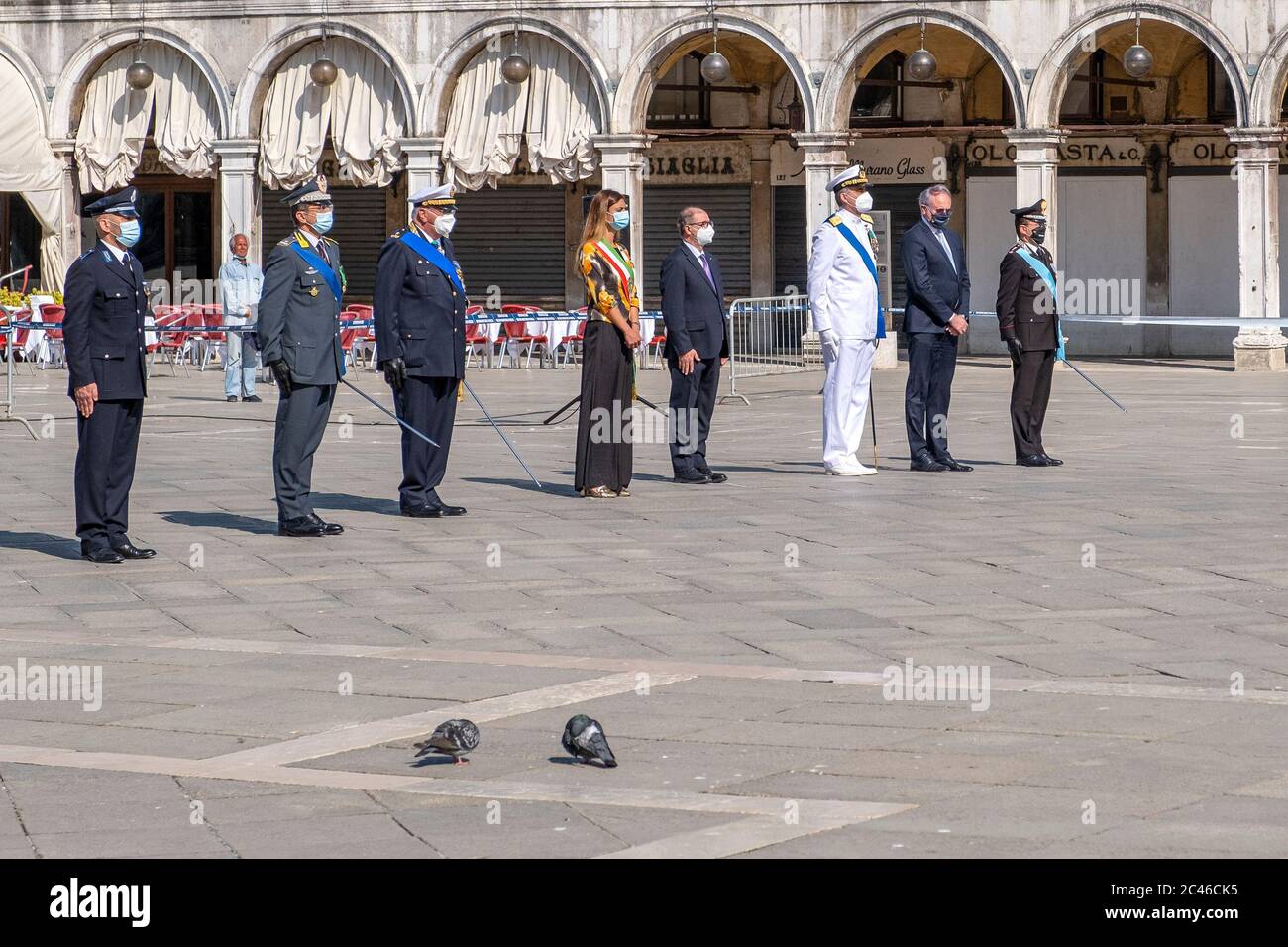 VENEZIA, ITALIA - GIUGNO 02: Festa della seconda Giornata della Repubblica in Italia Foto Stock