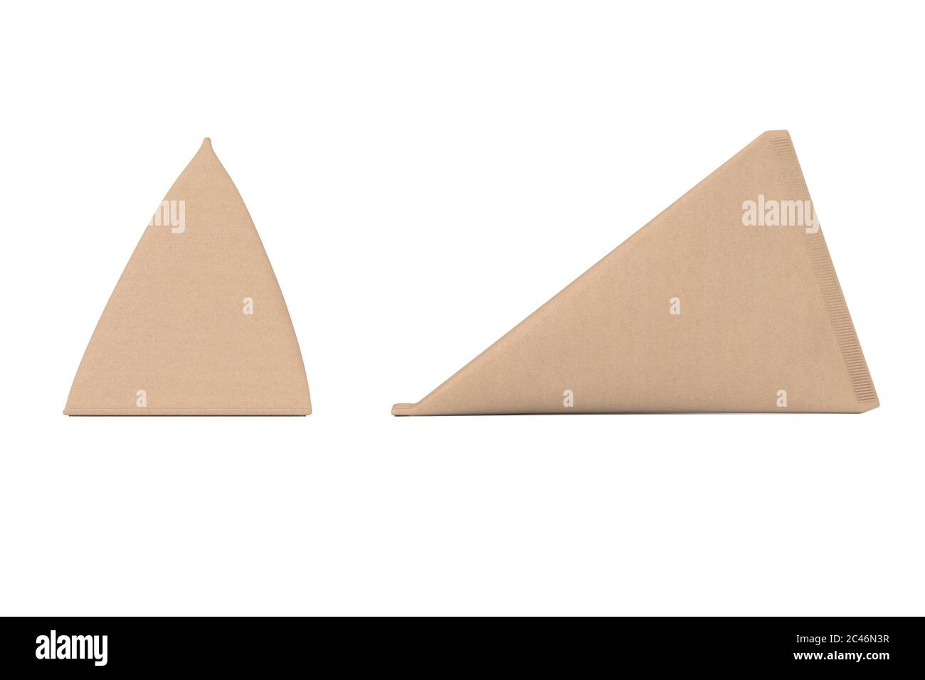 Scatola triangolare di cartone Crema, succo o latte Pack Mock Up su uno  sfondo bianco. Rendering 3d Foto stock - Alamy