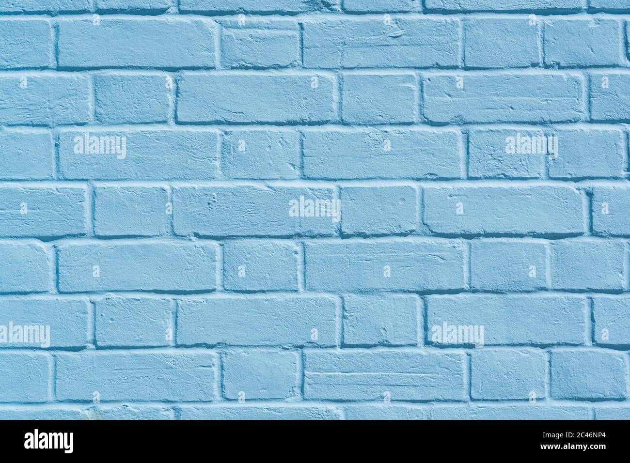 Primo piano di color blu pastello pitturato muro di mattoni di sfondo texture. Aldeburgh, Suffolk. REGNO UNITO Foto Stock
