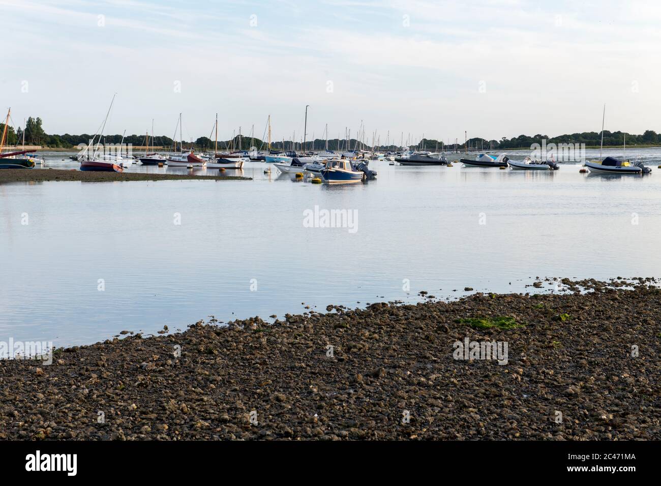 Sera, Bosham Quay Foto Stock