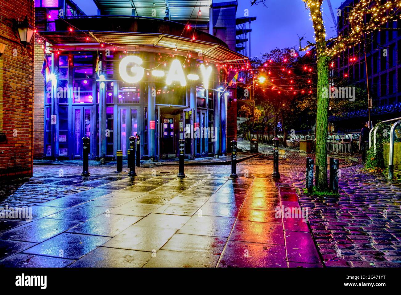 Manchester Gay Village Foto Stock