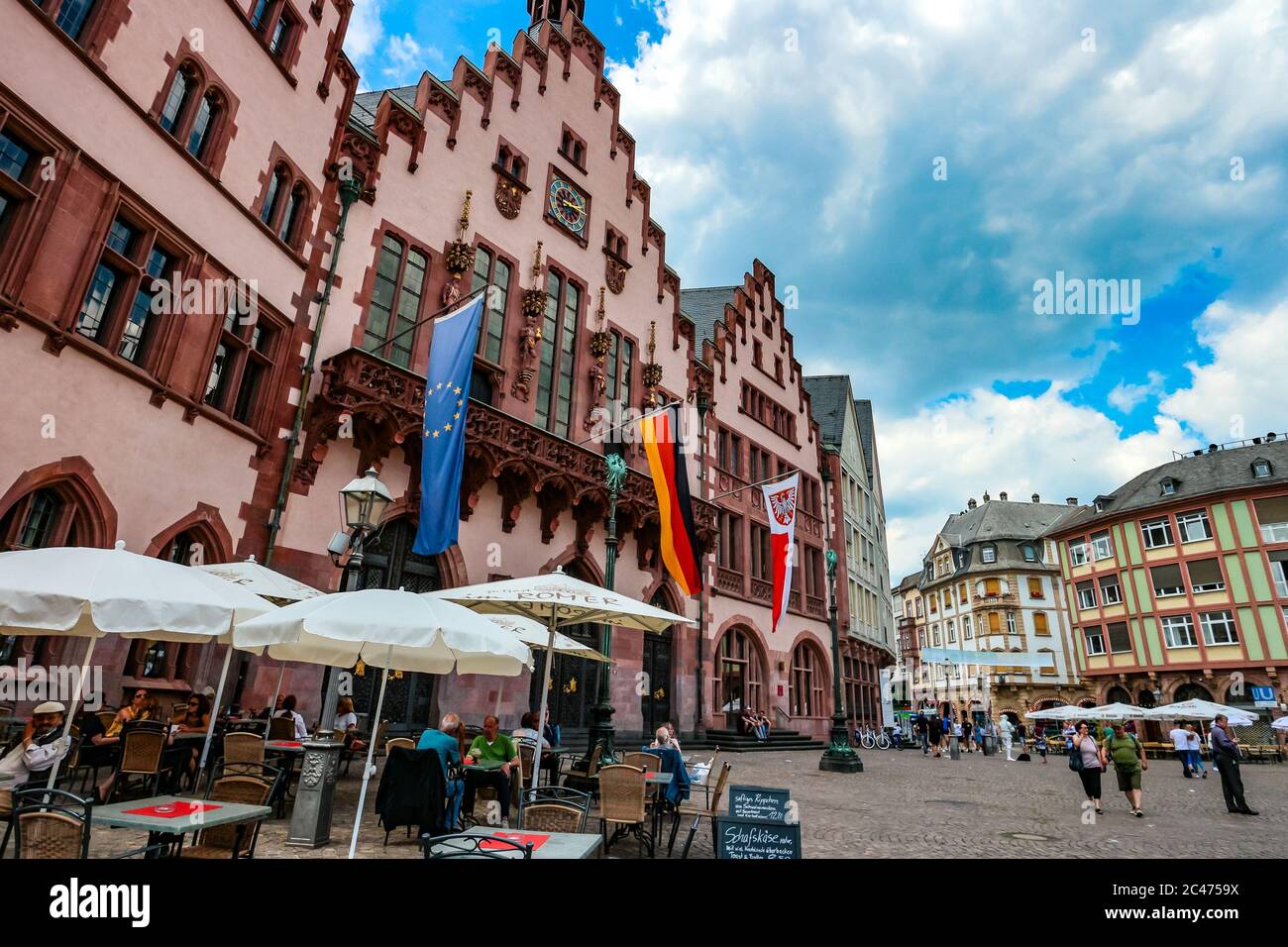 Bandiera della città tedesca di Francoforte (Assia, Germania) creato in stile grunge Foto stock Bandiera della città tedesca di Francoforte (Assia, Germania) creato in stile grunge Foto stock