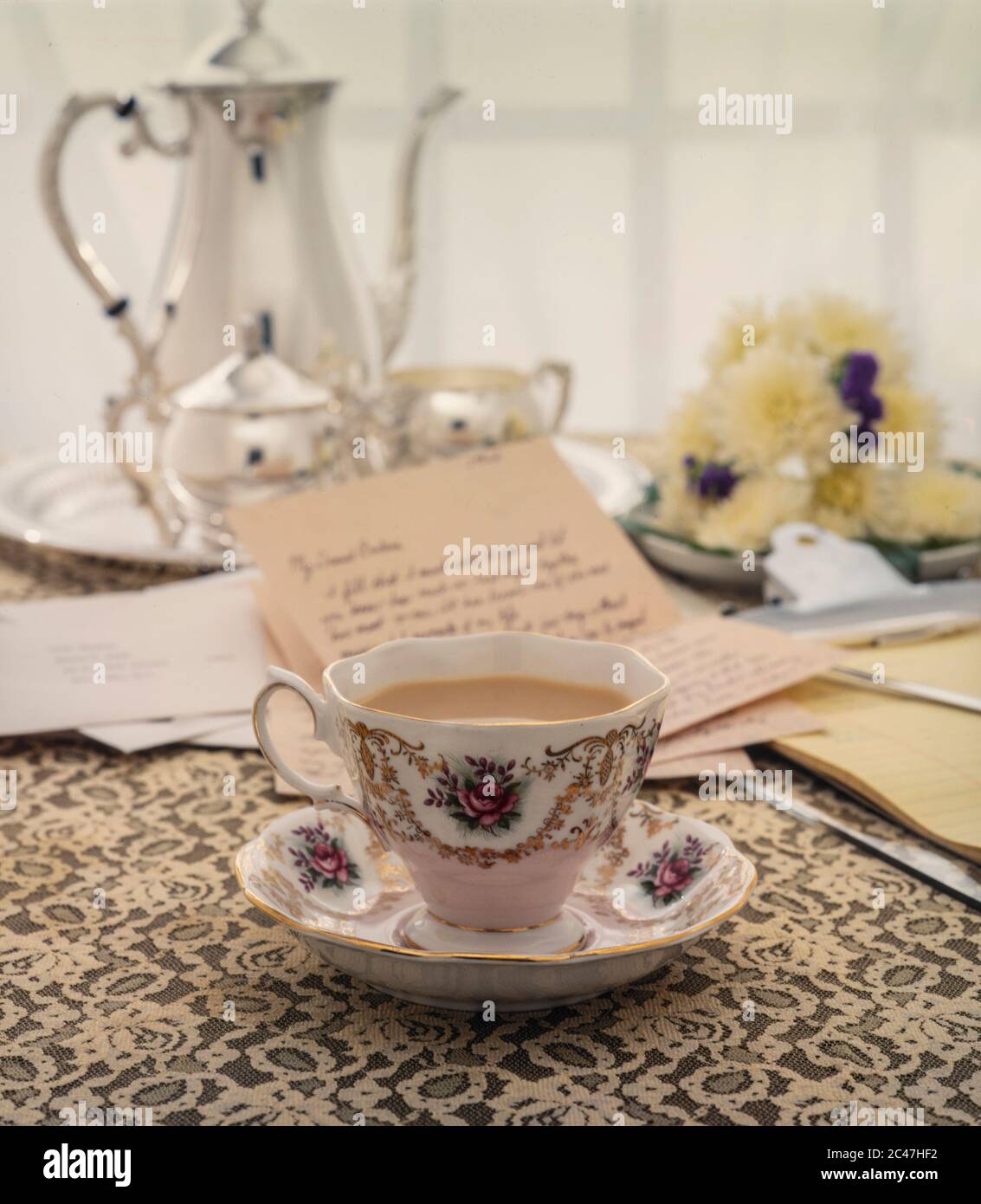 Tè di classe Foto Stock