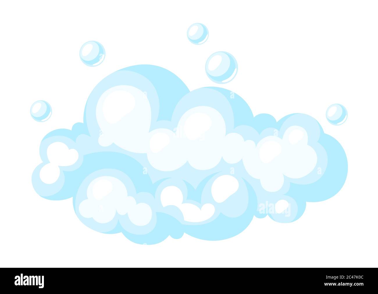 Illustrazione di saponette con bolle. Illustrazione Vettoriale