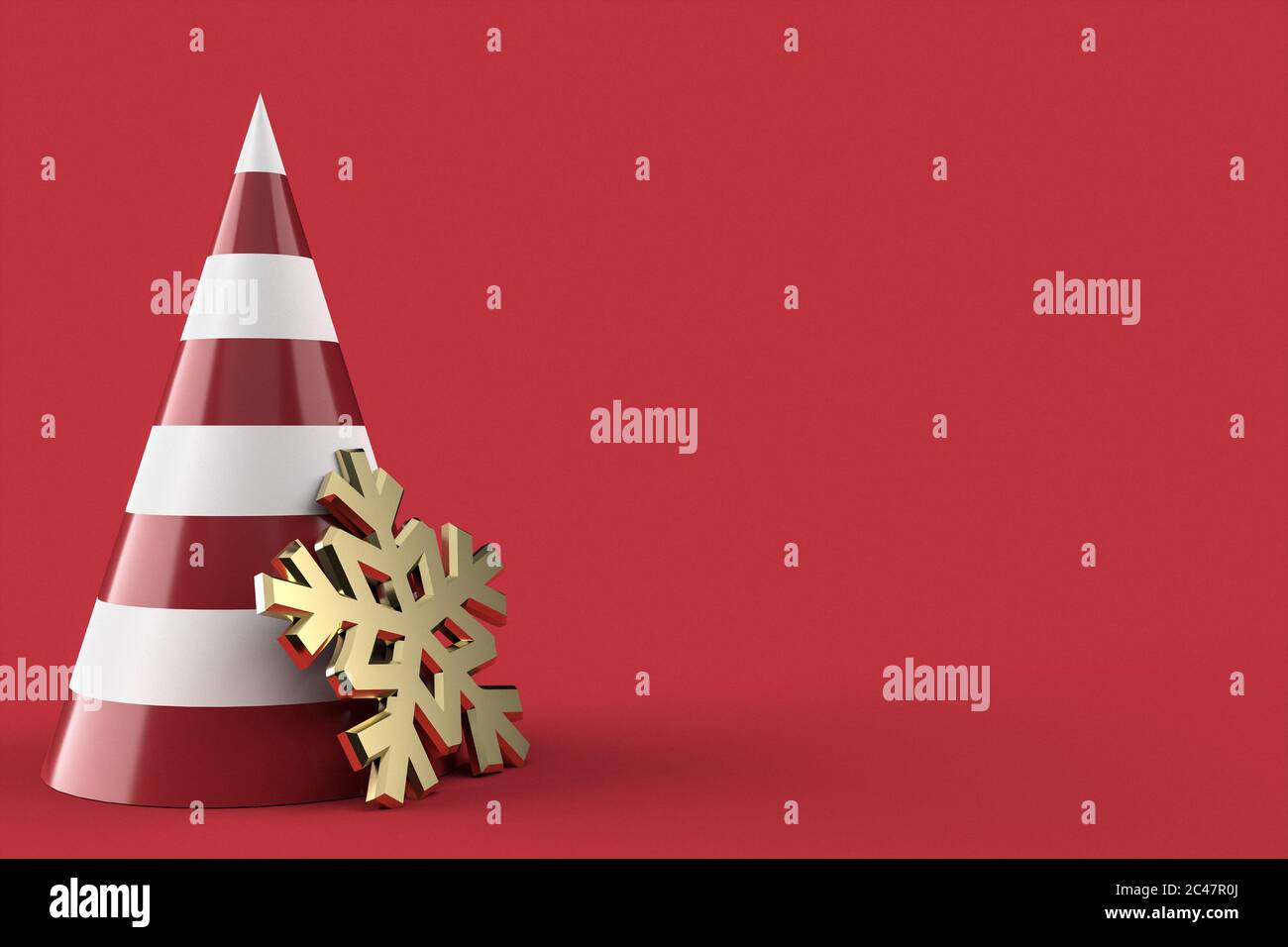 3D cartolina di natale carta da parati .Merry Natale concetto . Illustrazione 3D. rendering 3d Foto Stock