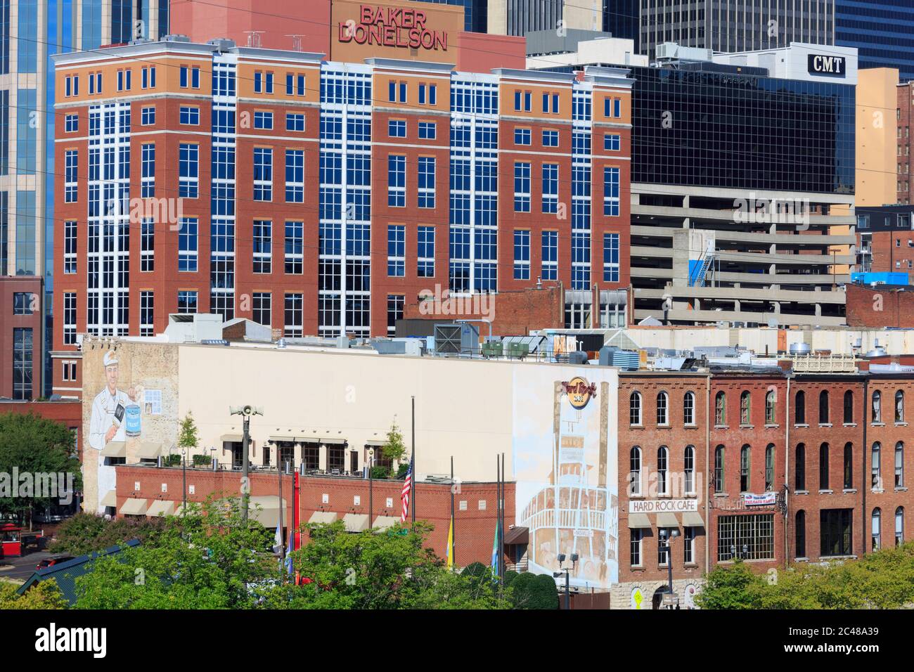 Il Riverfront Park,Nashville, Tennessee, Stati Uniti d'America Foto Stock