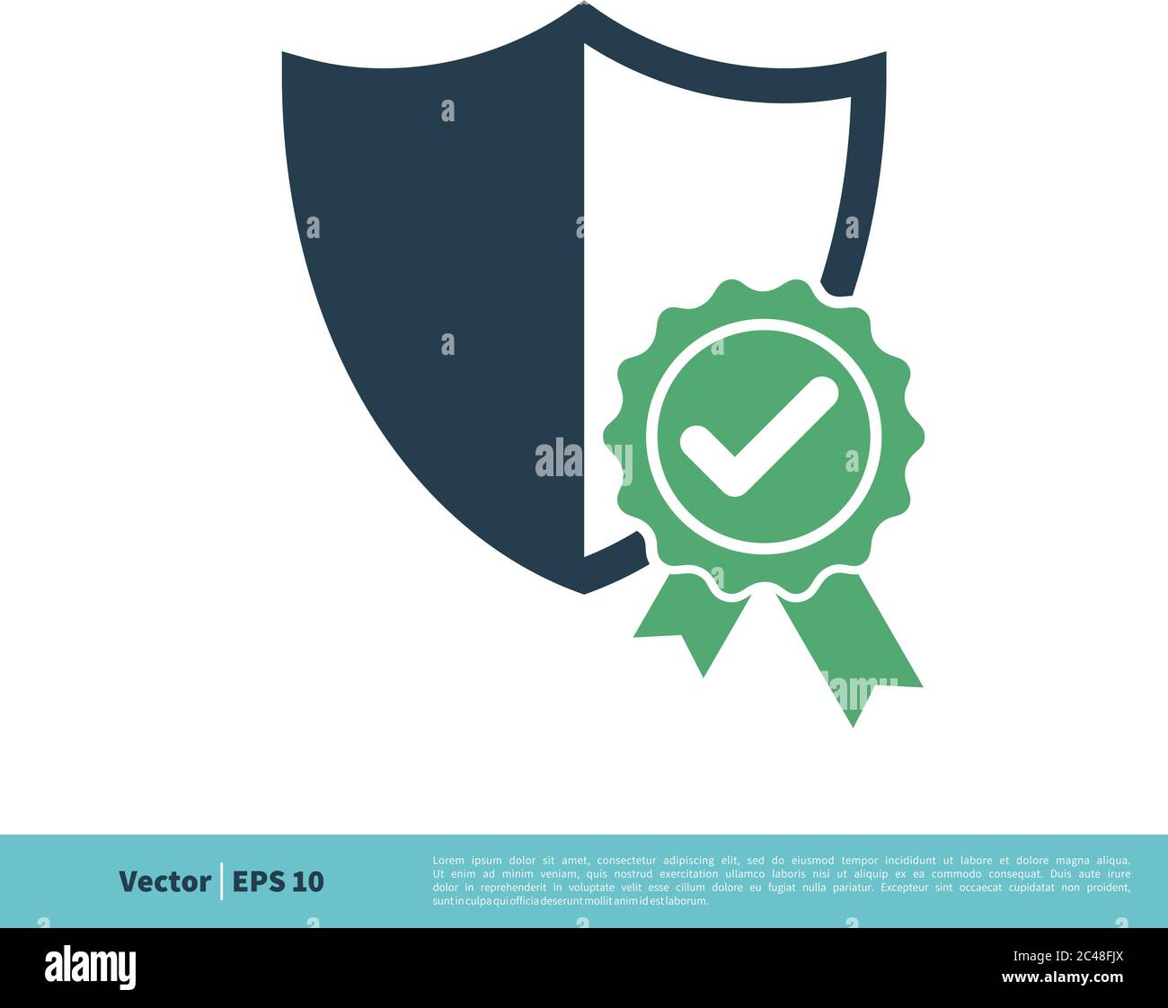 Selezionare Mark Rosette Shield icona modello logo vettoriale Illustrazione progetto. EPS vettoriale 10. Illustrazione Vettoriale