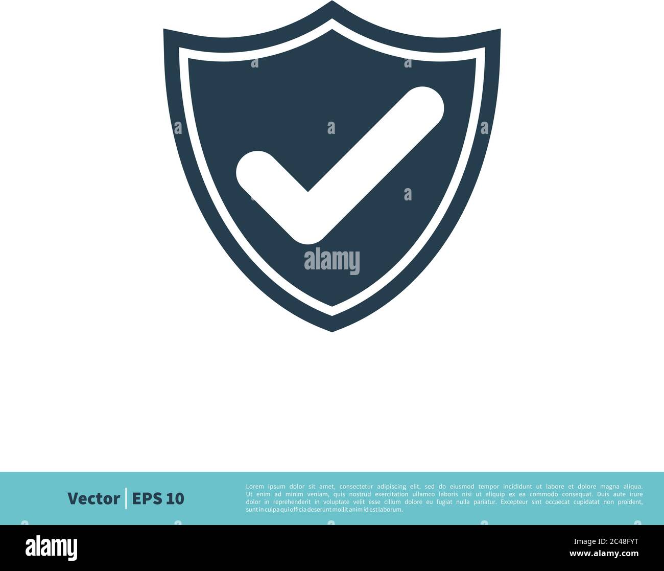 Selezionare Contrassegna icona Shield modello logo vettoriale disegno dell'illustrazione. EPS vettoriale 10. Illustrazione Vettoriale