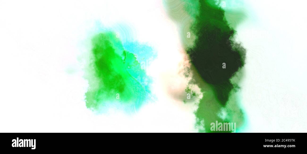 sfondo astratto di acquerello con vernice acquerello con colori lavanda, verde foresta e miele e spazio per testo o immagine Foto Stock