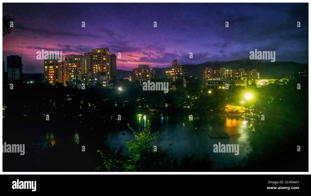 Splendida vista panoramica sulla città Foto Stock
