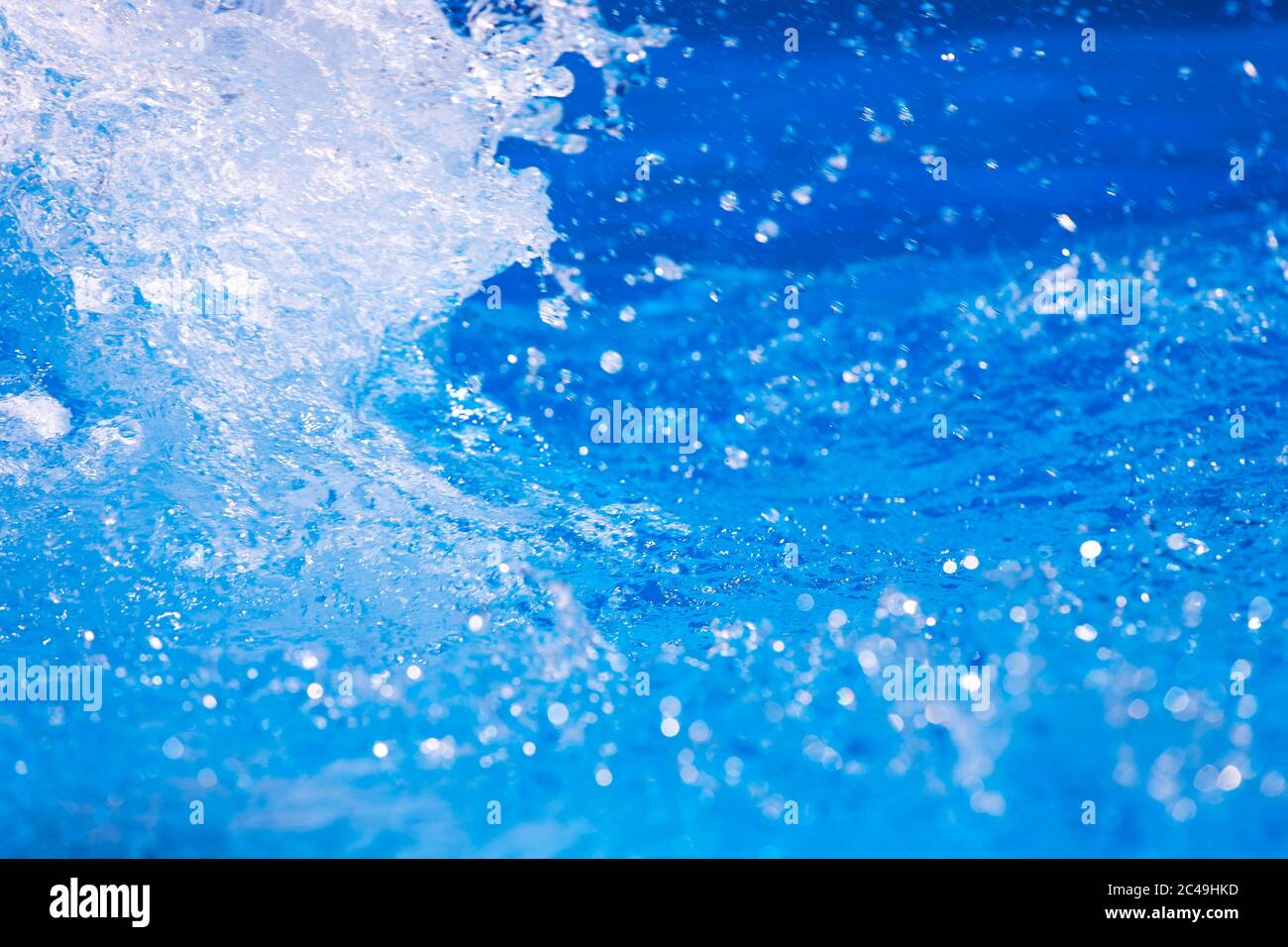 Abstract blu sullo sfondo di acqua Foto Stock