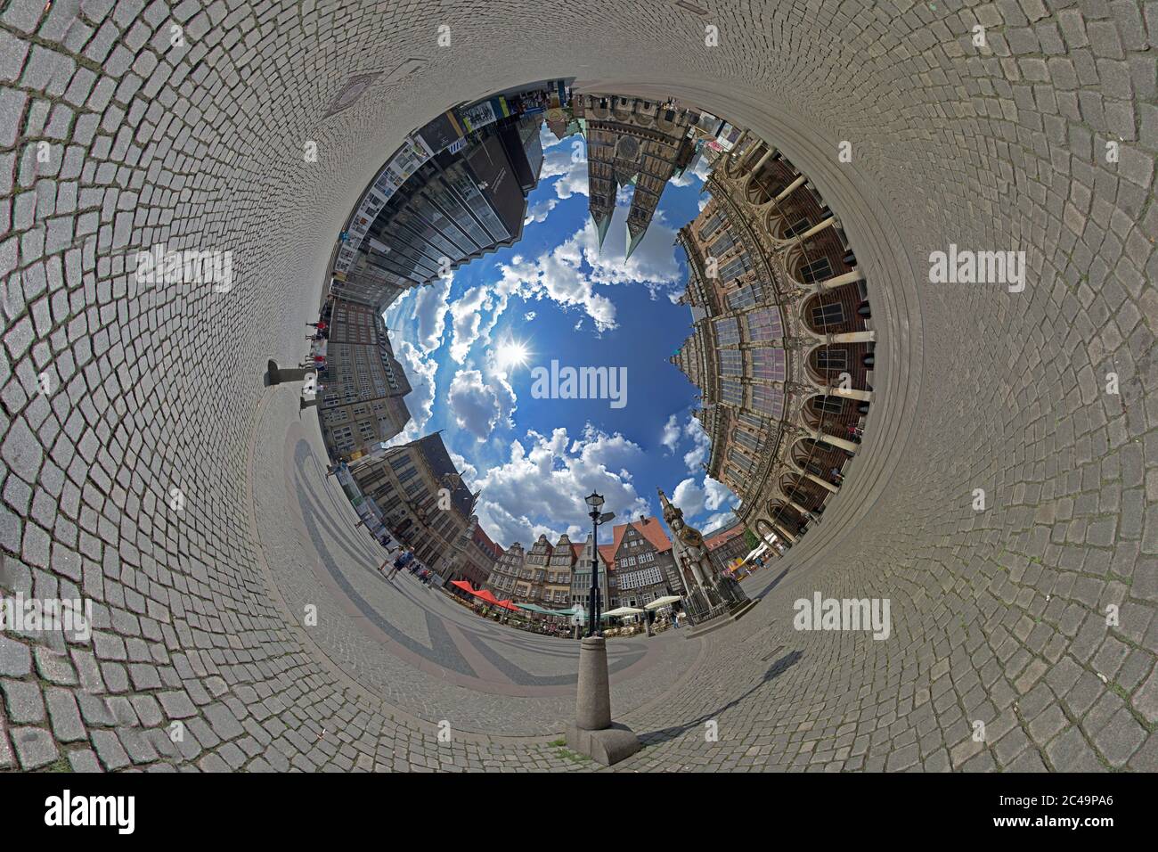 Foto di Little Planet, piazza del mercato, Brema, Germania Foto Stock