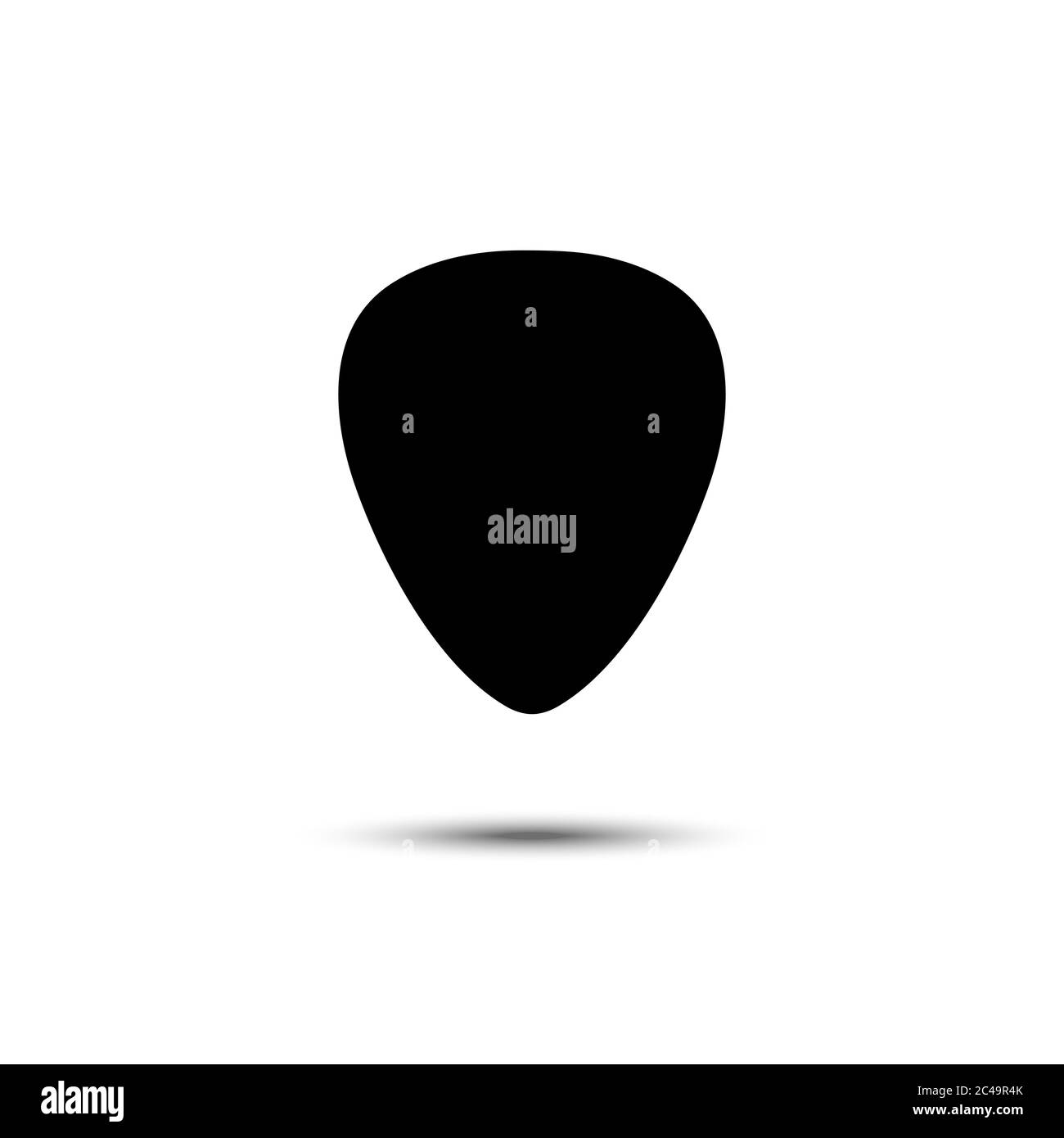 Icona Guitar Pick in un design semplice. Illustrazione Vettoriale