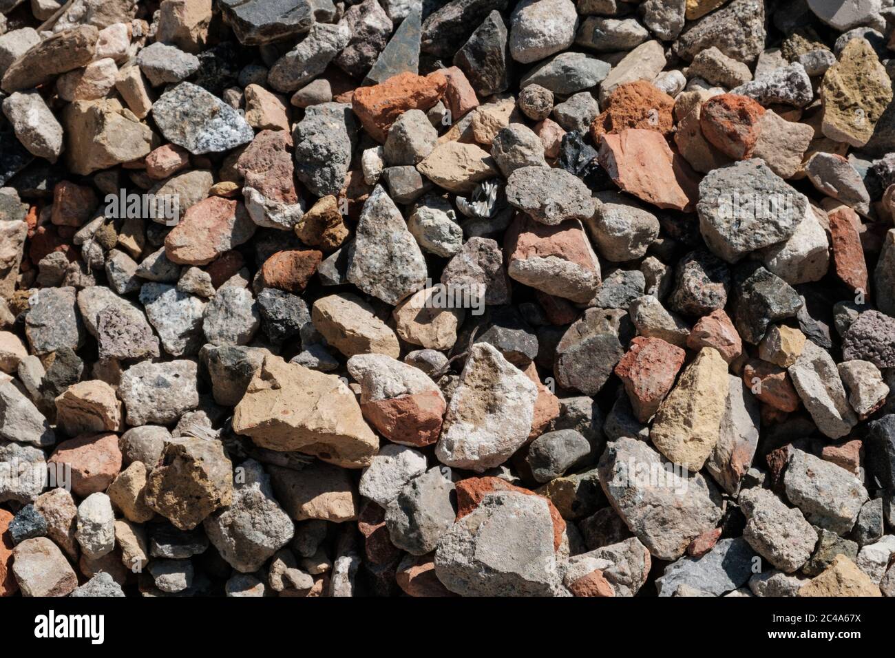 pietre miste per materiali da costruzione - Foto Stock