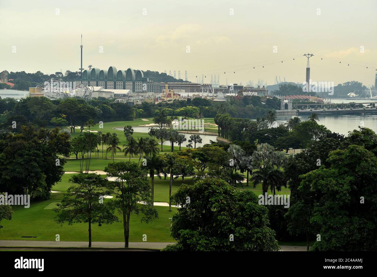 Singapore, Singapore. 11 Settembre 2017. Vista del Sentosa Golf Club (Serapong) sull'Isola di Sentosa a Singapore. Credit: Paul Lakatos/SOPA Images/ZUMA Wire/Alamy Live News Foto Stock