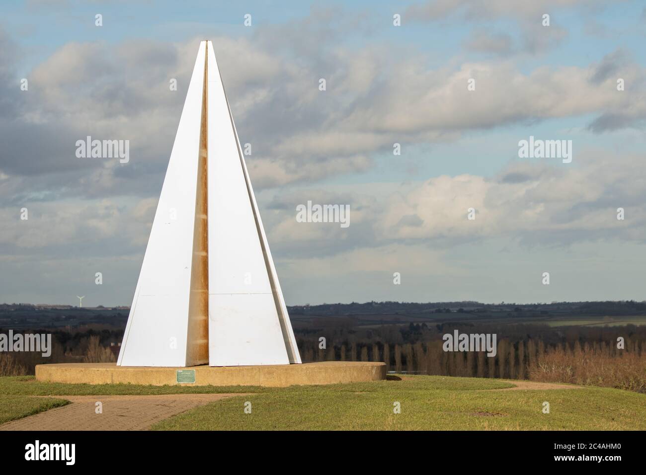 La Piramide delle luci, Campbell Park, Milton Keynes Foto Stock