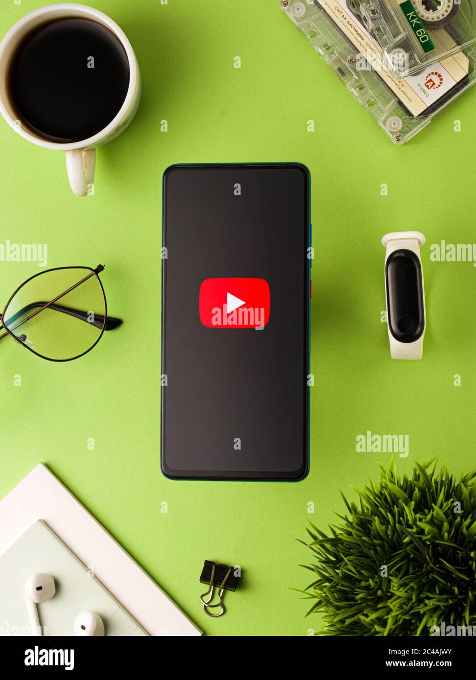Assam, india - 23 Maggio 2020 : YouTube un'app di streaming video. Foto Stock