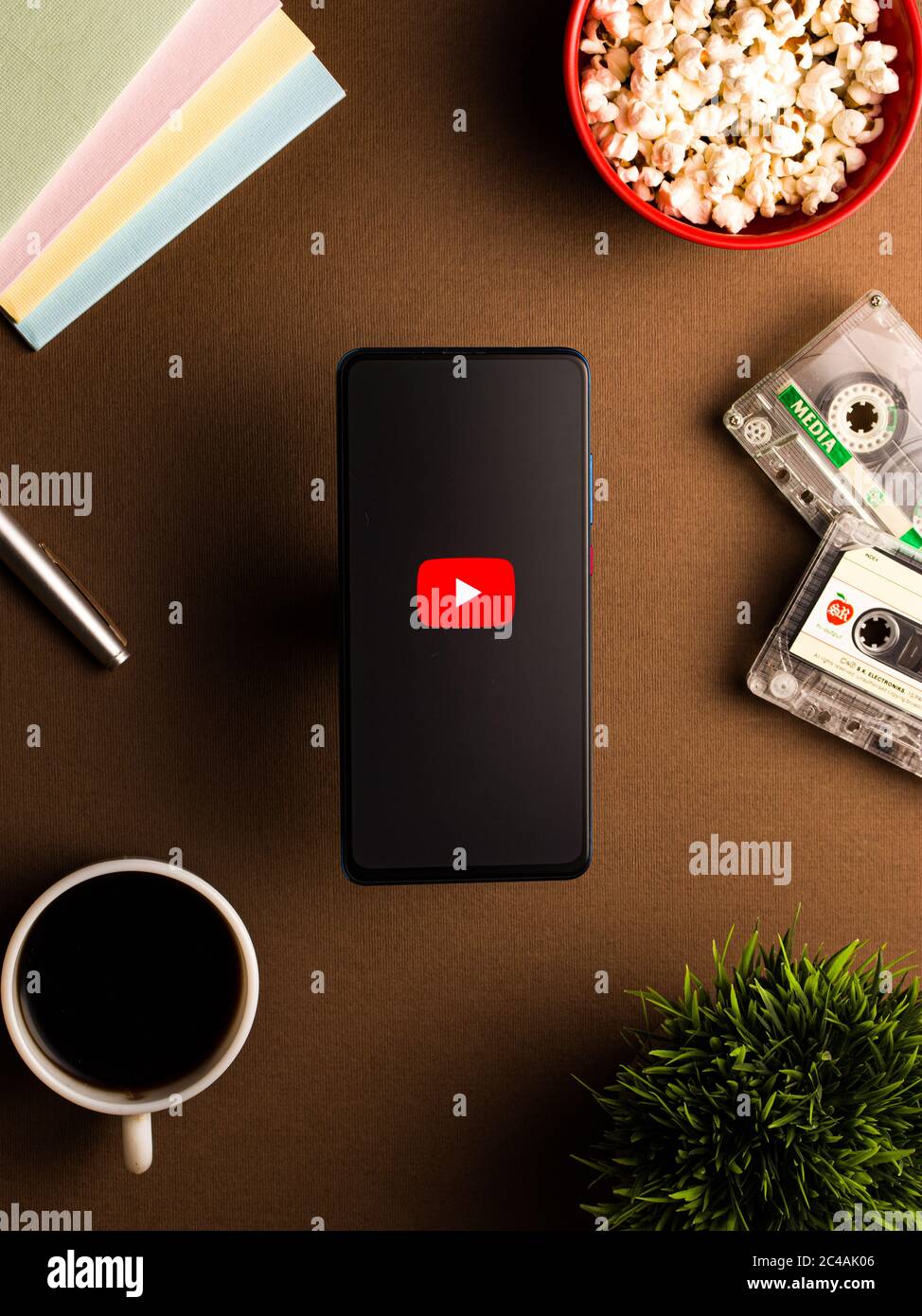 Assam, india - 23 Maggio 2020 : YouTube un'app di streaming video. Foto Stock