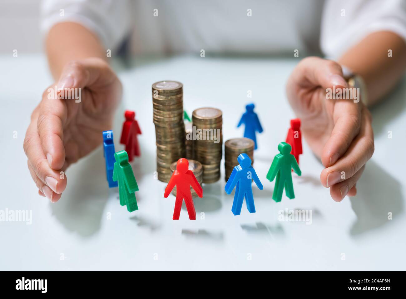 Crowdfund creativo, filantropia, soldi e protezione di risparmio Foto Stock