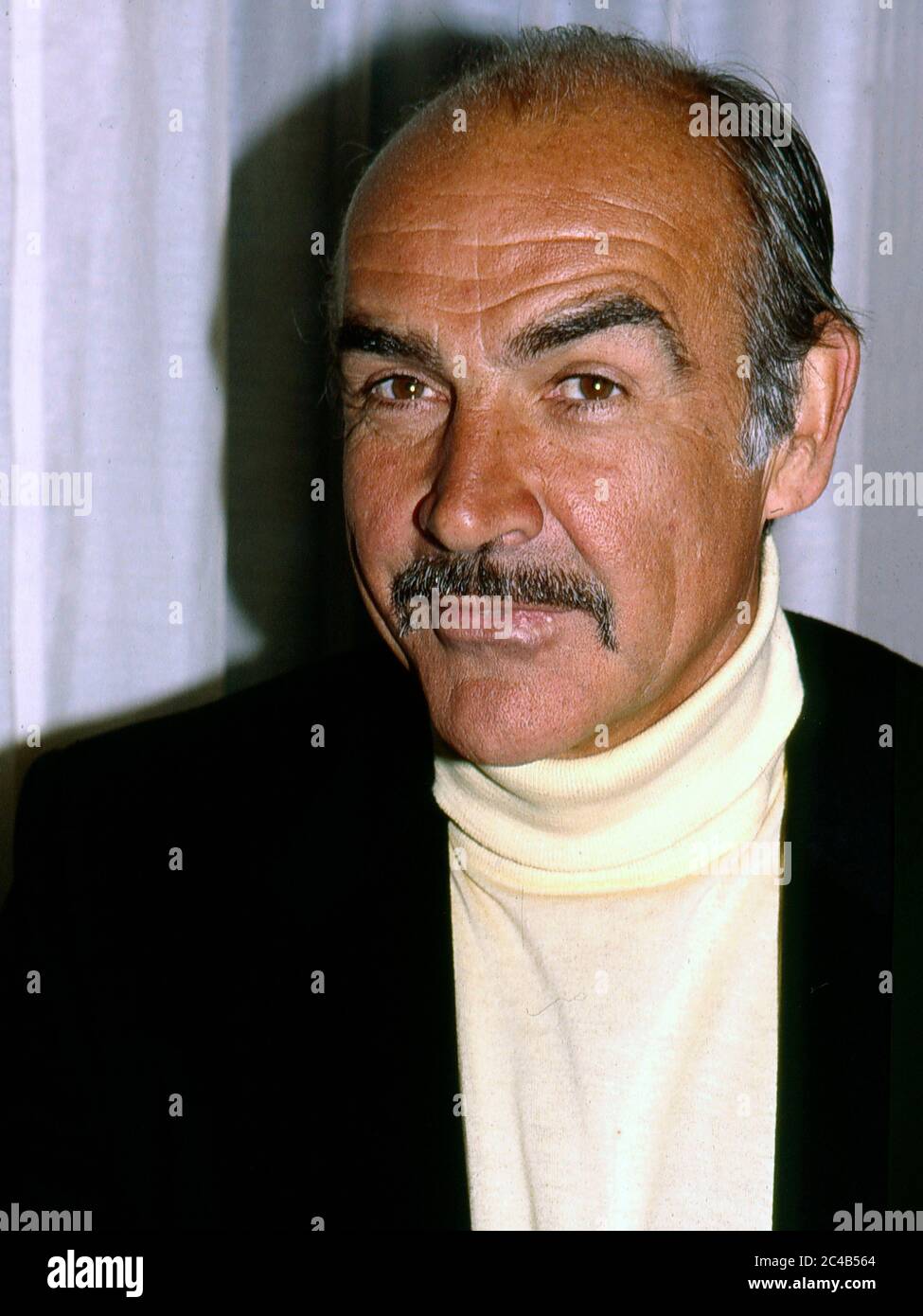 Sean Connery a Londra 1987 promuovere il suo film The Untouchables Foto Stock