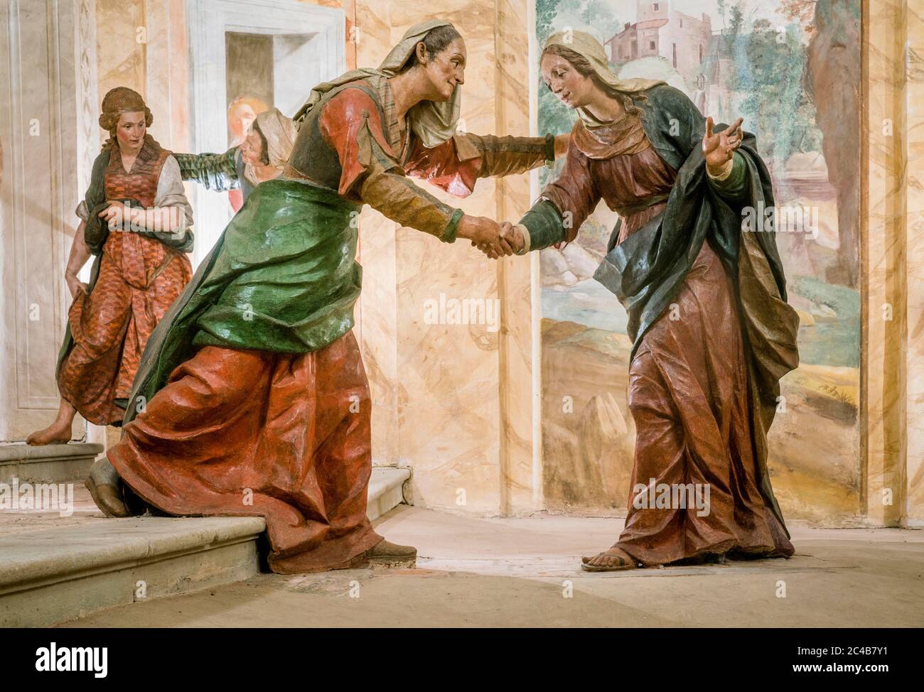 Visita di maria alla cugina elisabetta immagini e fotografie stock ad