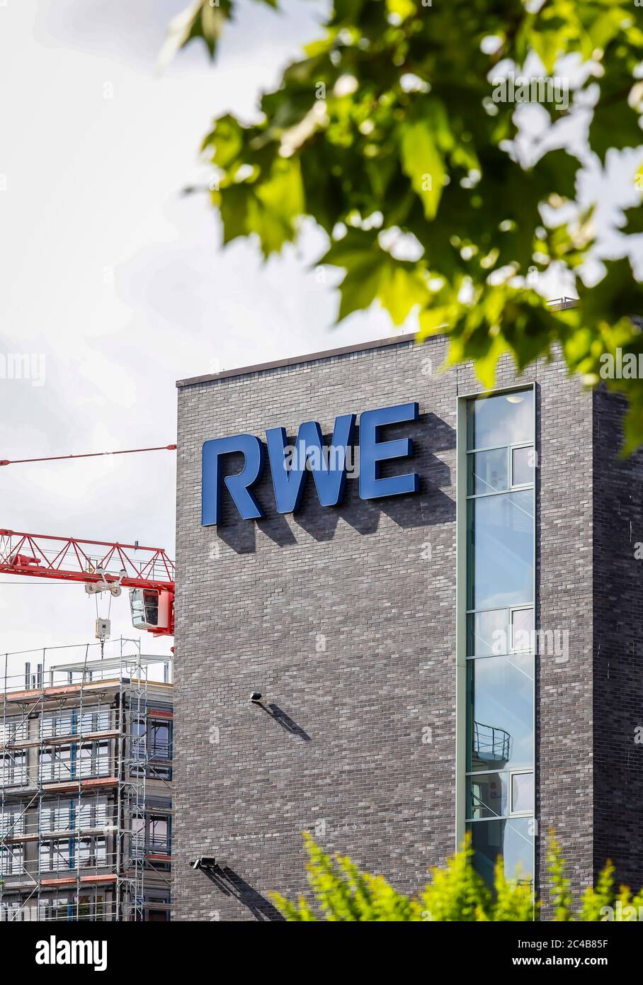 Sede centrale della RWE, nuovo campus ad Altenessen, Essen, zona della Ruhr, Renania Settentrionale-Vestfalia, Germania Foto Stock